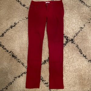 Woman’s Red skinny jeans